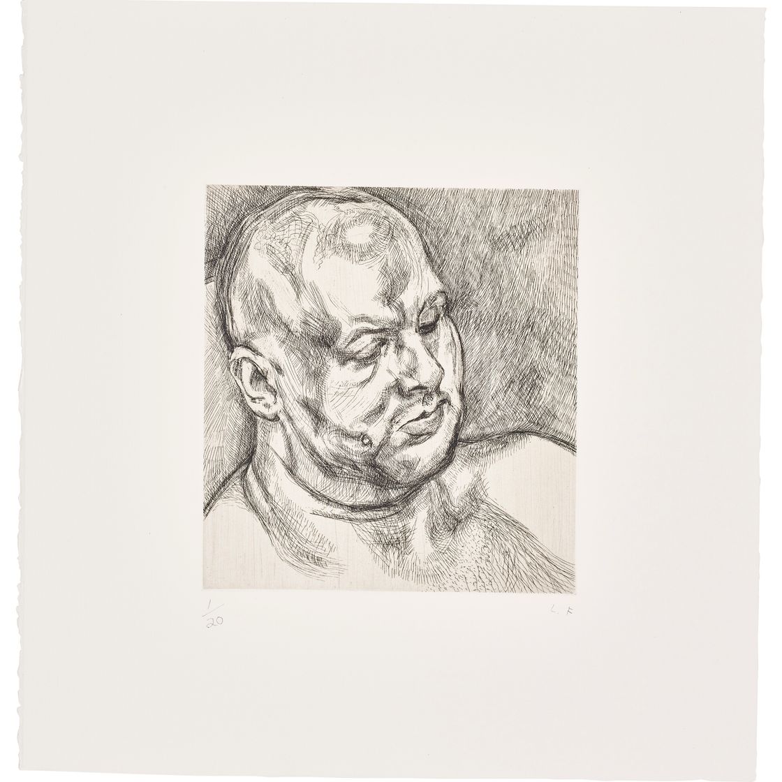 Lucian Freud — Голова мужчины