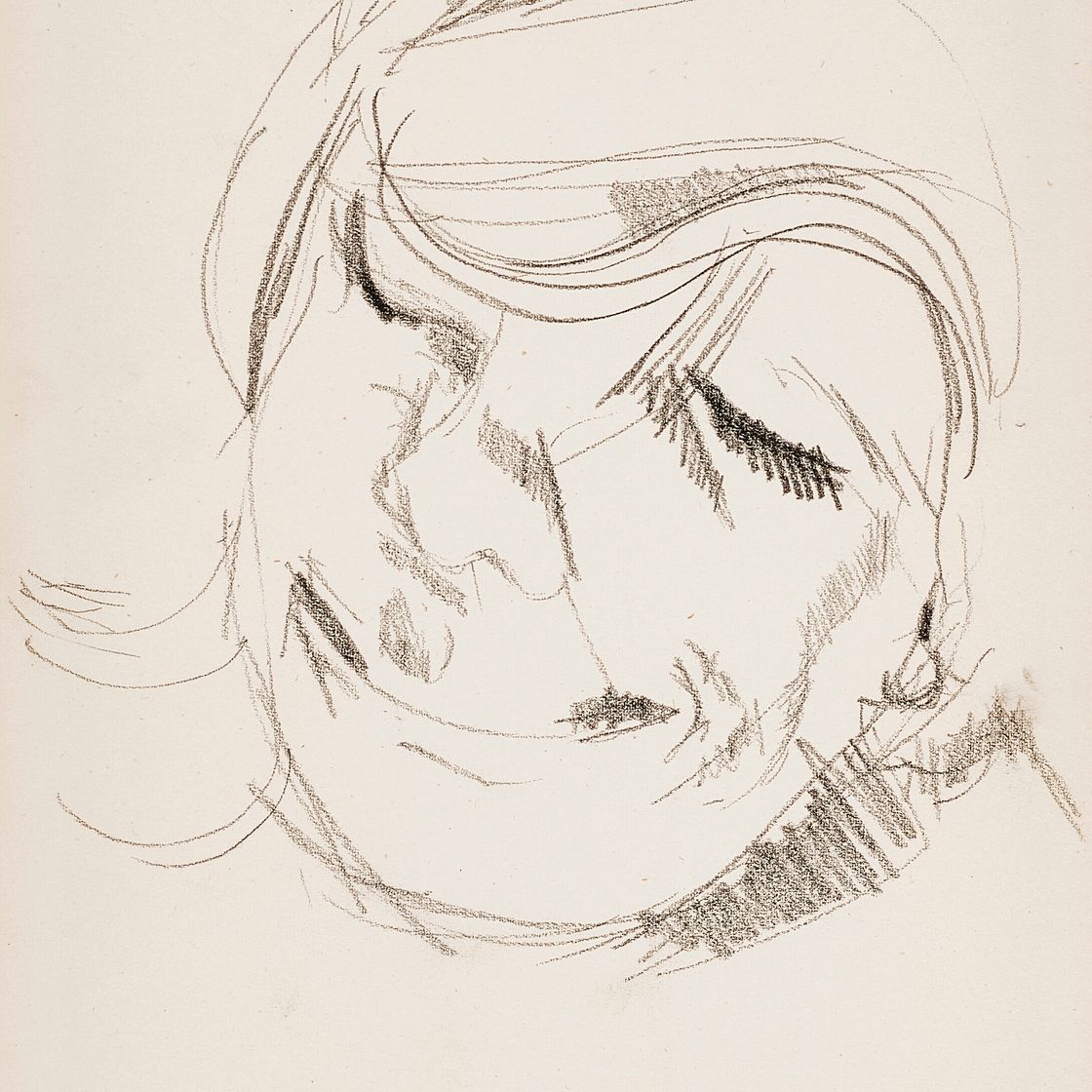 Lucian Freud — Голова смеющейся женщины, изображение 1