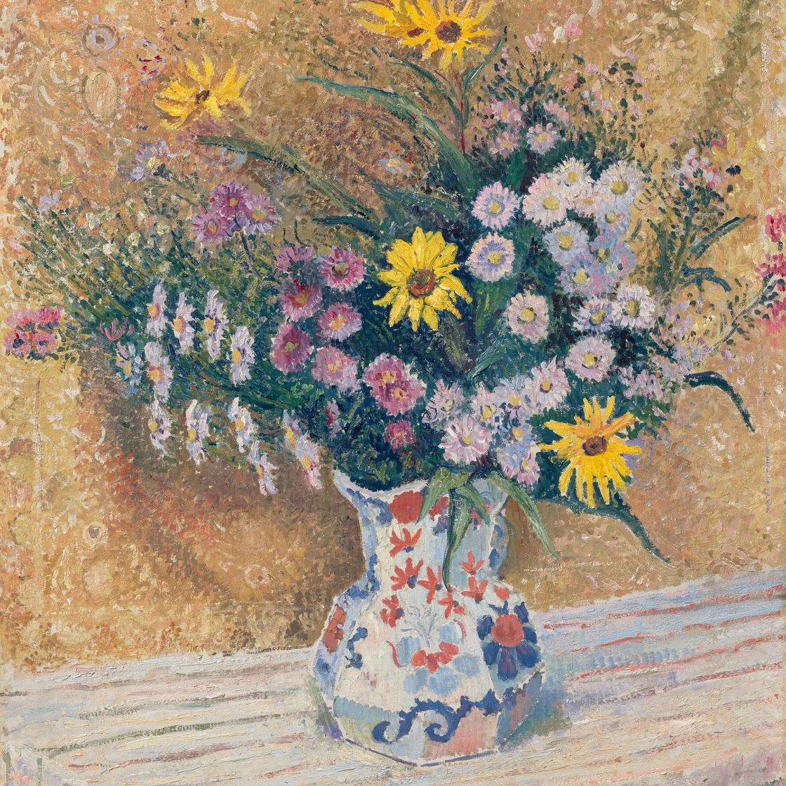 Lucien Pissarro — Рождественские маргаритки, изображение 1