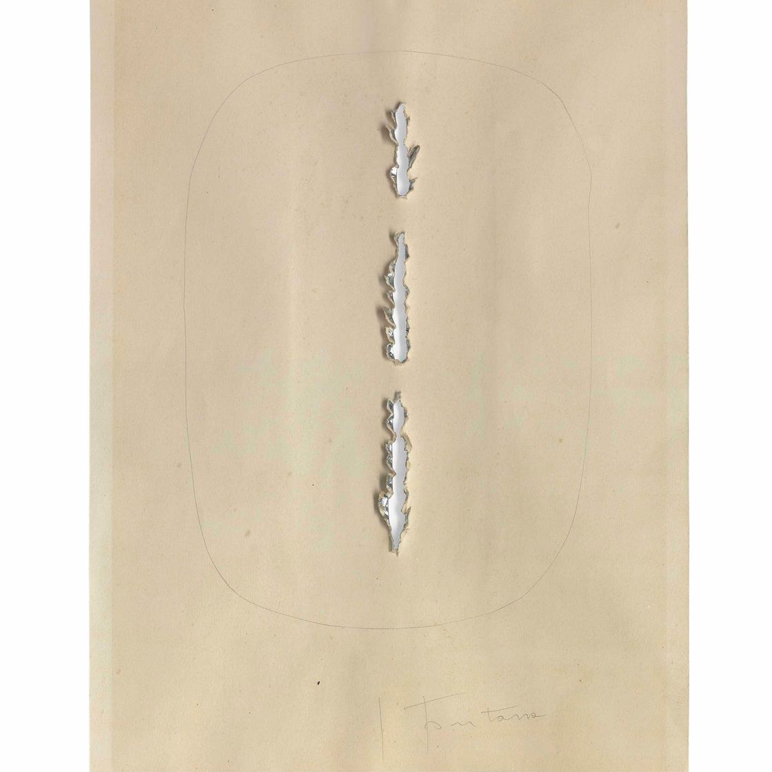 Lucio Fontana — Кончетто спациале