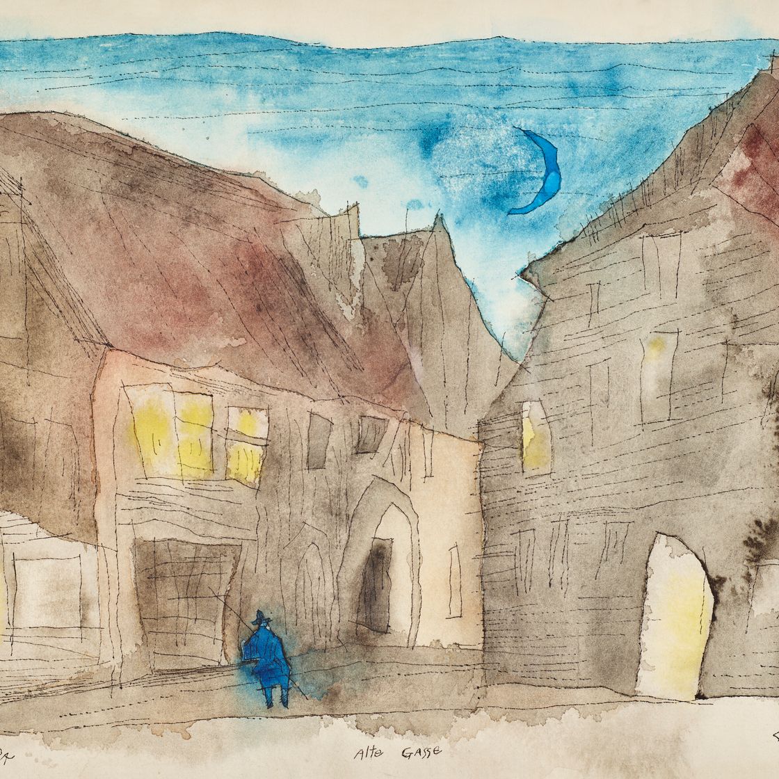 Lyonel Feininger — Старый Газс, изображение 1