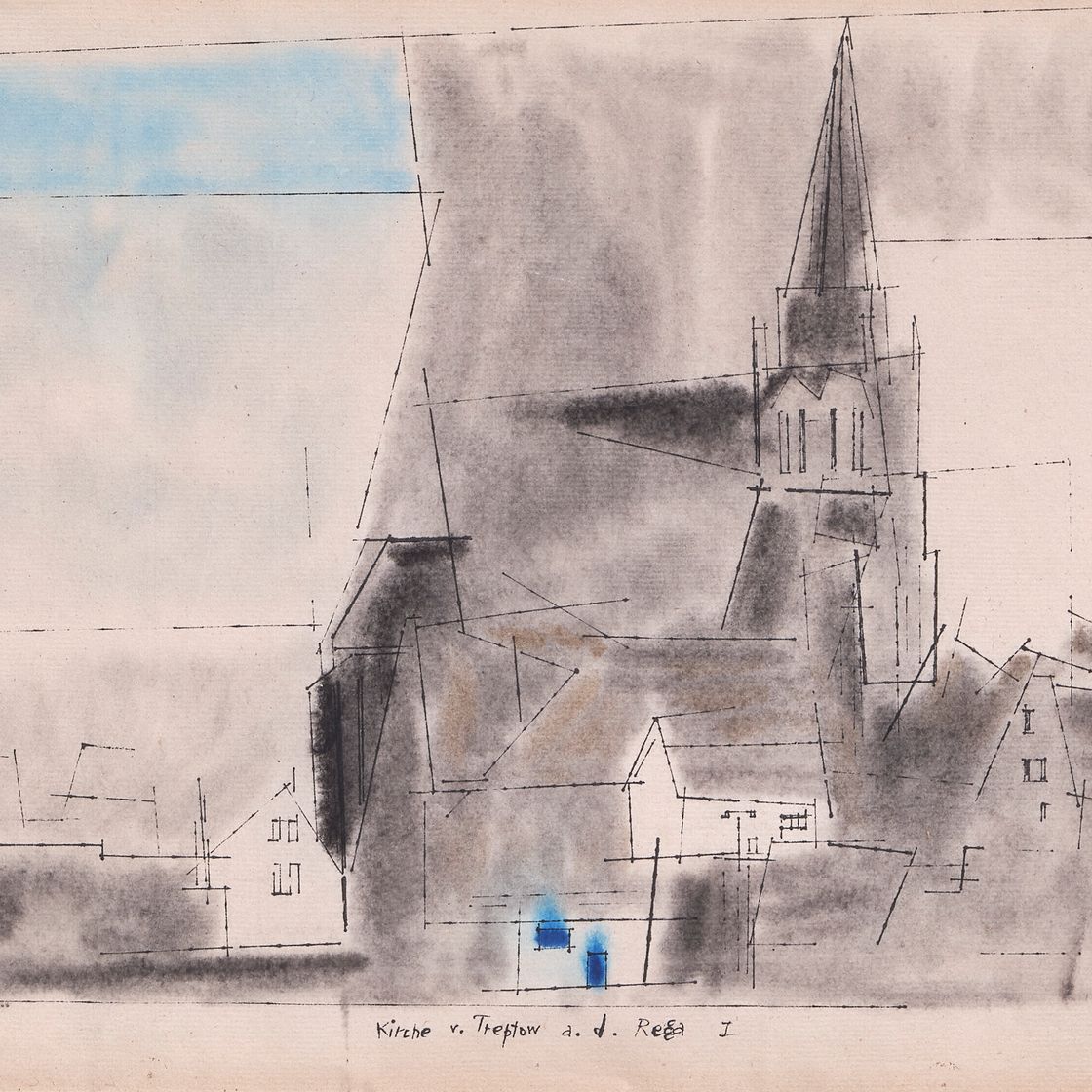 Lyonel Feininger — Кирхе фон Трептов-ан-дер-Рега I, изображение 1