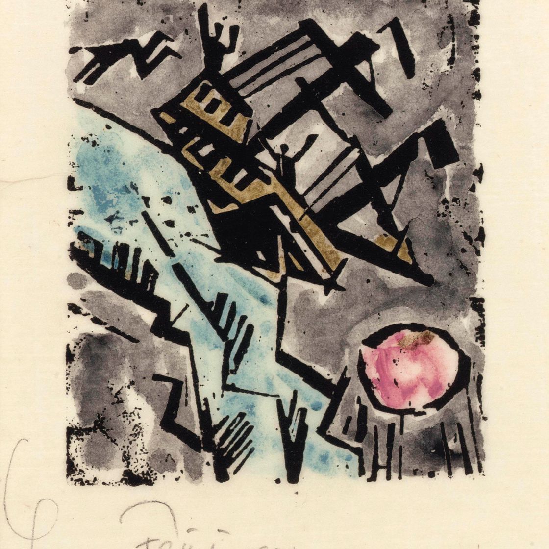 Lyonel Feininger — Бедствие на море (Prasse W138)