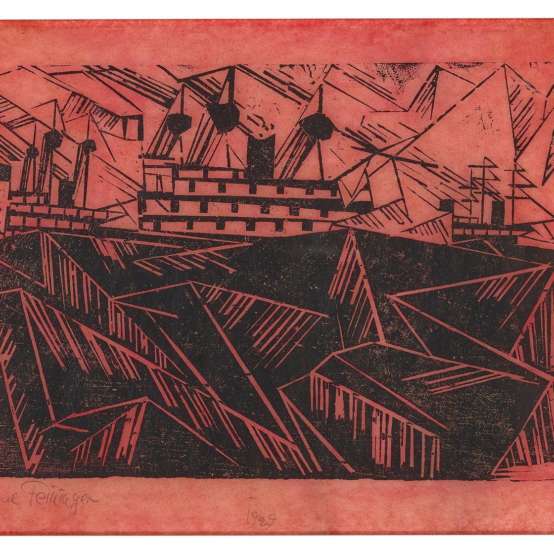 Lyonel Feininger — Кригсфлотте 1 (Военный флот 1), изображение 1