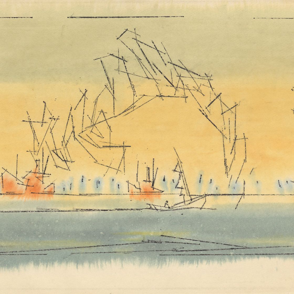 Lyonel Feininger — Грузовые суда, изображение 1