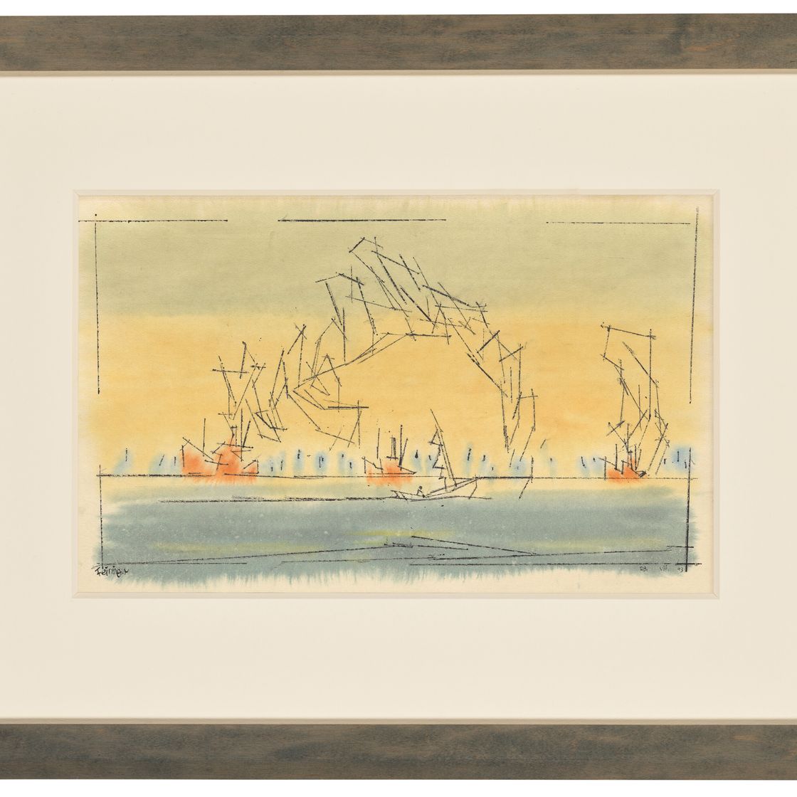 Lyonel Feininger — Грузовые суда, изображение 2