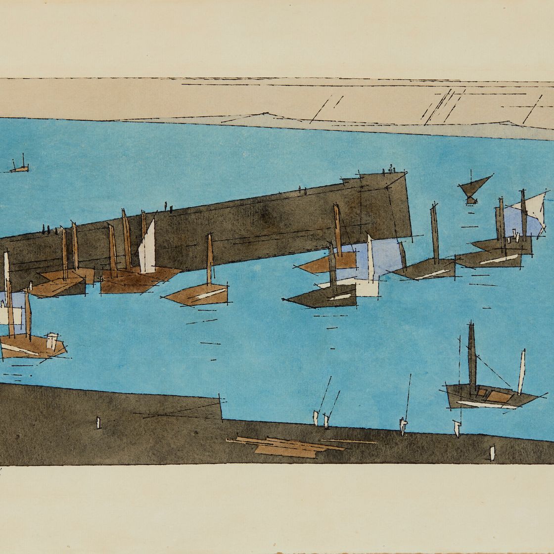 Lyonel Feininger — Сардиненфишер II, изображение 1