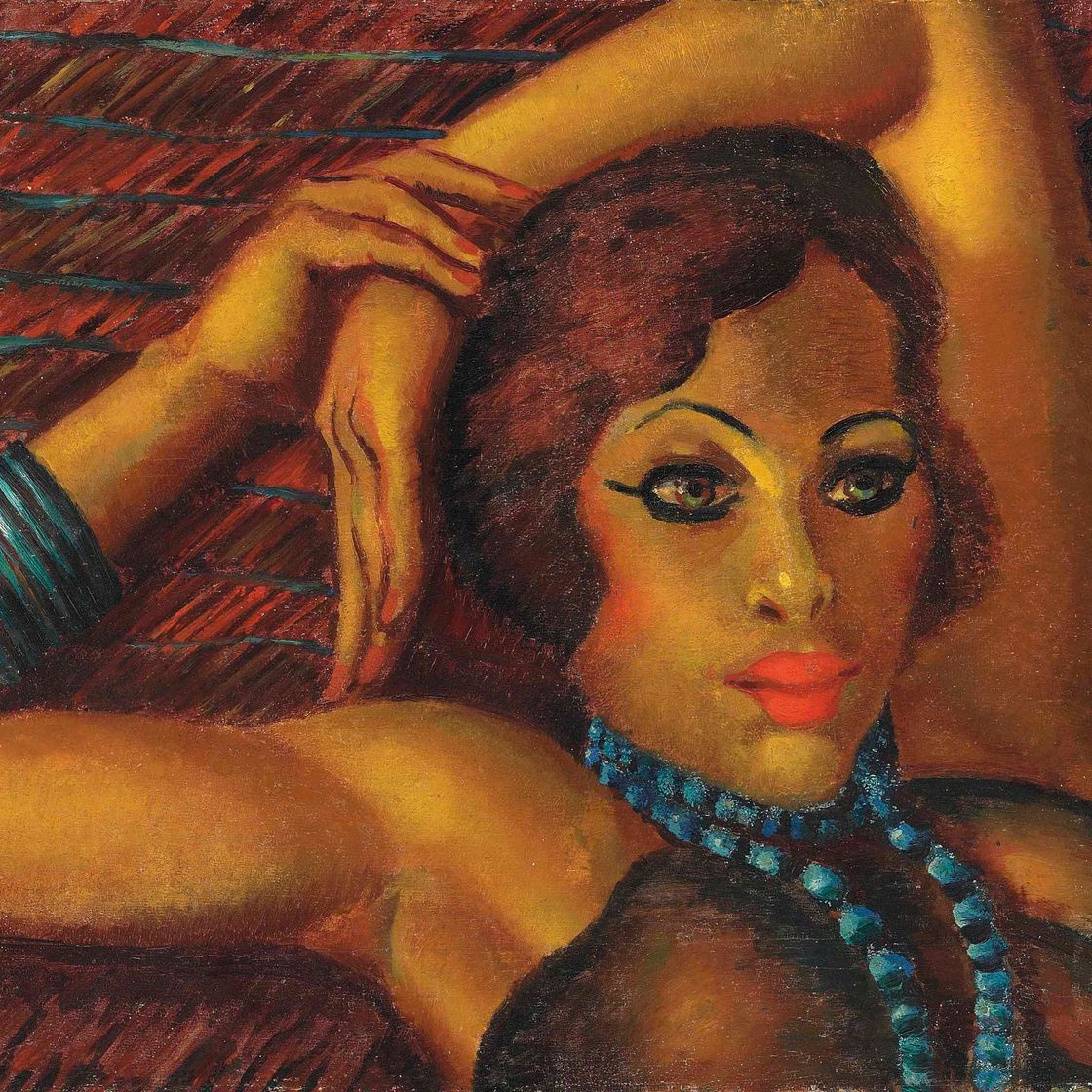 Mahmoud Said — Девушка с молодыми вершинами (реплика)