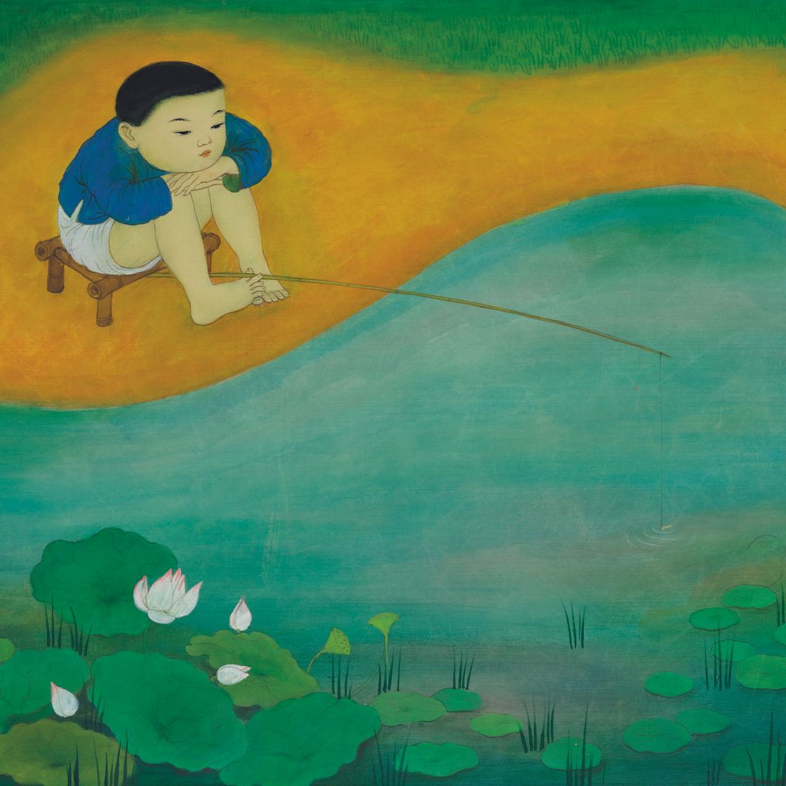 Mai Thu — Le petit pêcheur du lac (Детская рыбалка на озере)
