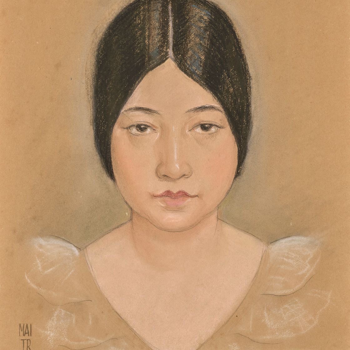 Mai Thu — Portrait d'une jeune vietnamienne (Портрет молодой вьетнамки), изображение 1