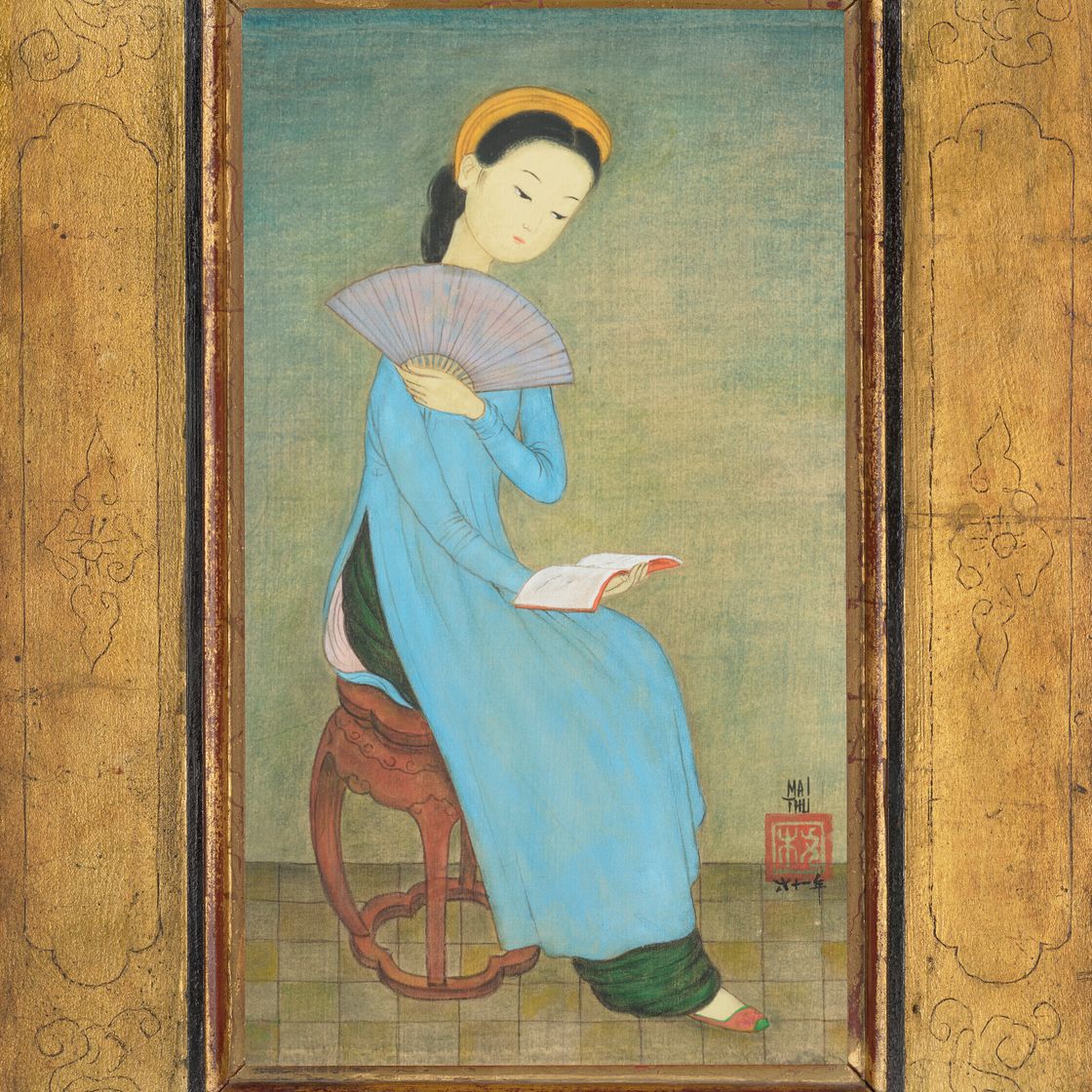 Mai Thu — Голубая туника (синий Ао Дай), изображение 2