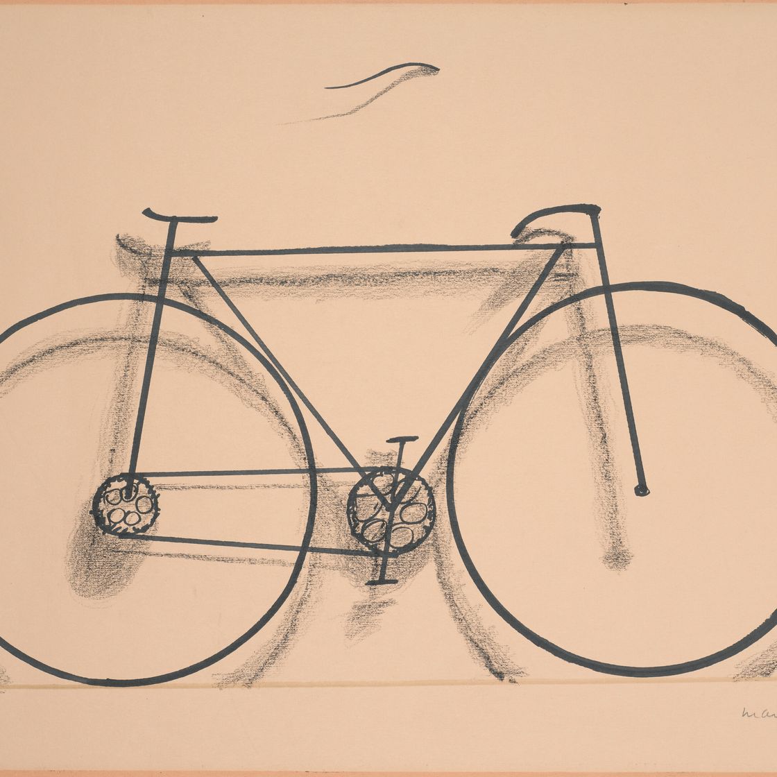 Man Ray — Велосипед (теневой рисунок), изображение 1