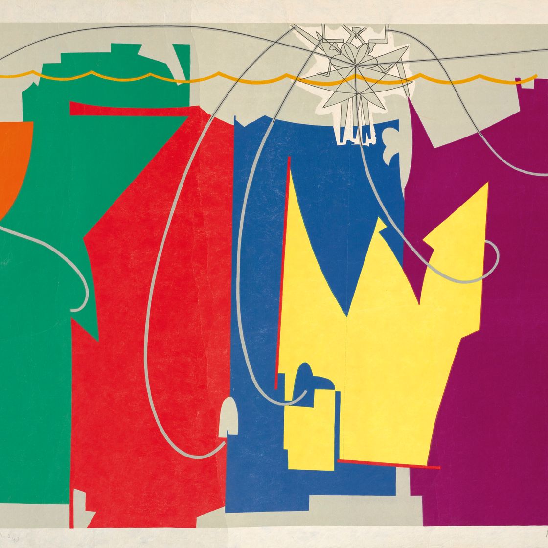 Man Ray — Канатная танцовщица аккомпанирует себе своими тенями