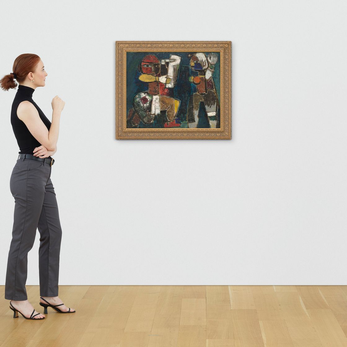Maqbool Fida Husain — Марионеточные танцоры, изображение 2