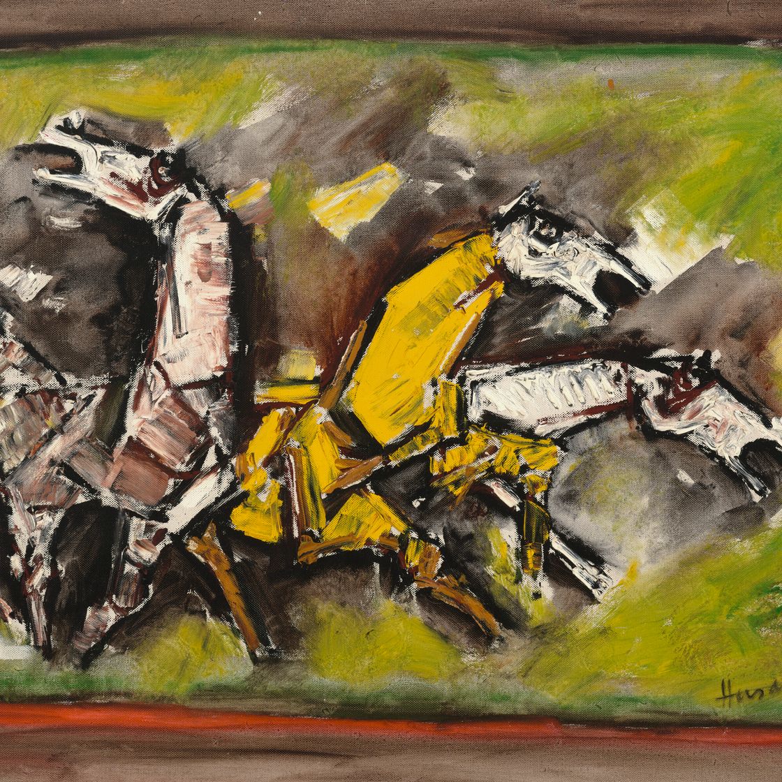 Maqbool Fida Husain — Без названия (Лошади)