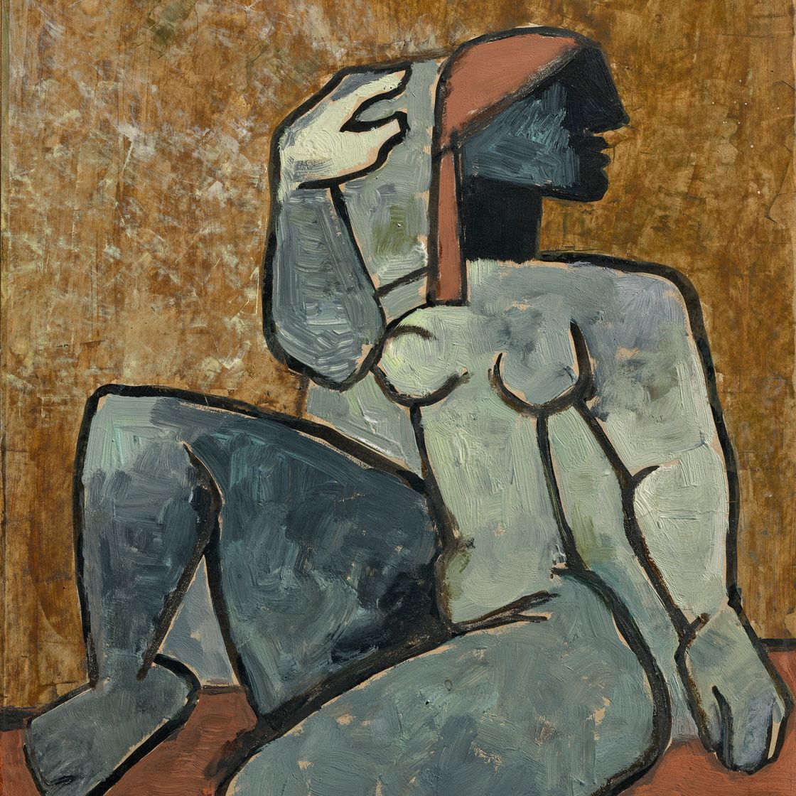 Maqbool Fida Husain — Без названия (Женщина)
