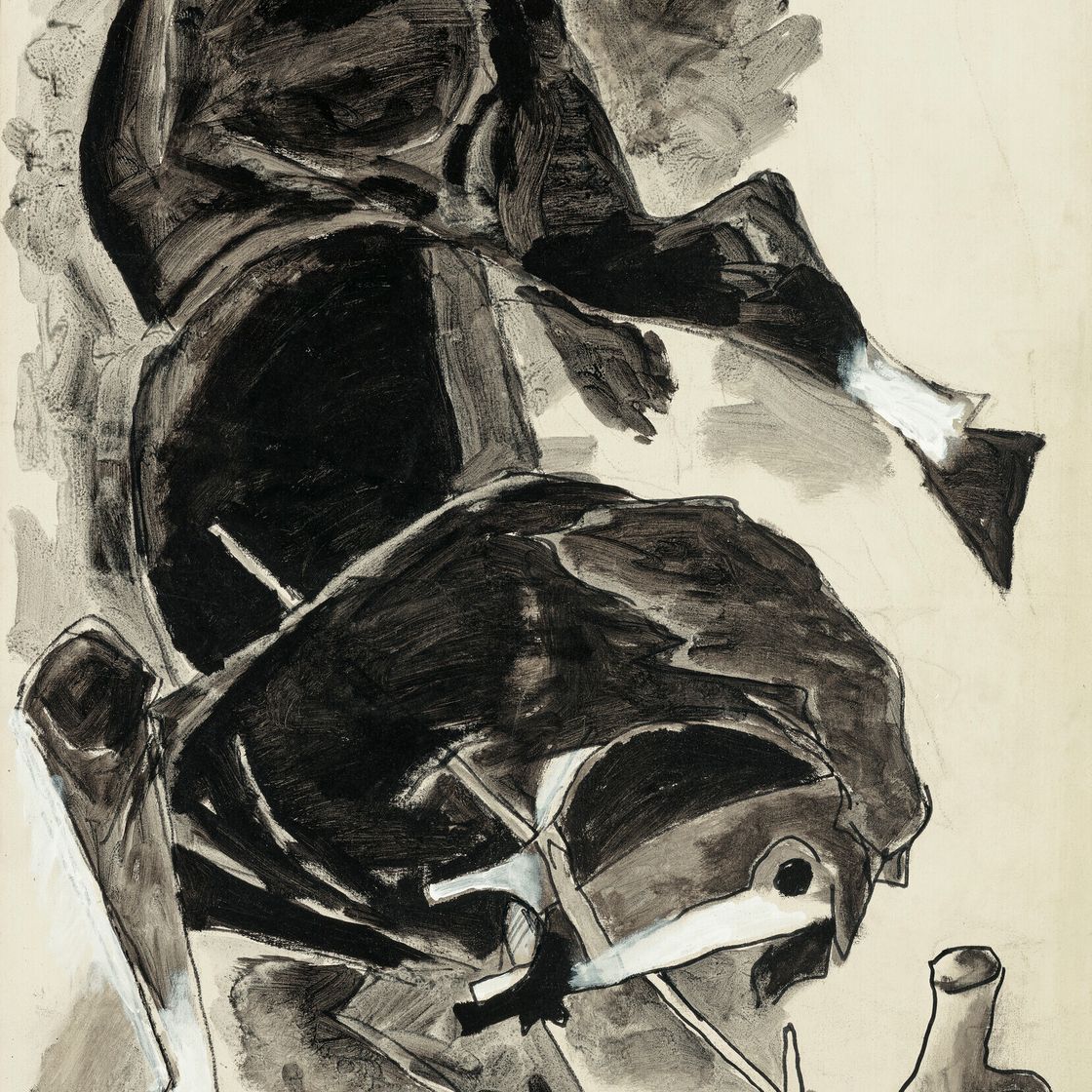 Maqbool Fida Husain — Кербельская лошадь (Зульджина)
