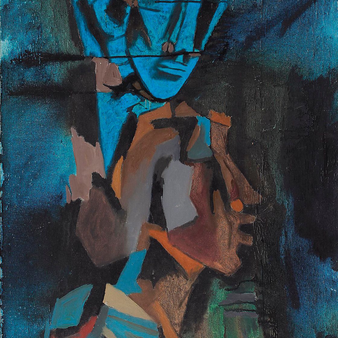 Maqbool Fida Husain — Без названия (Три головы)