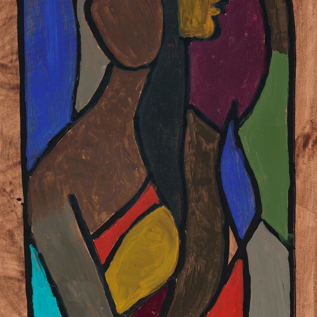 Maqbool Fida Husain — Без названия (Синдур)