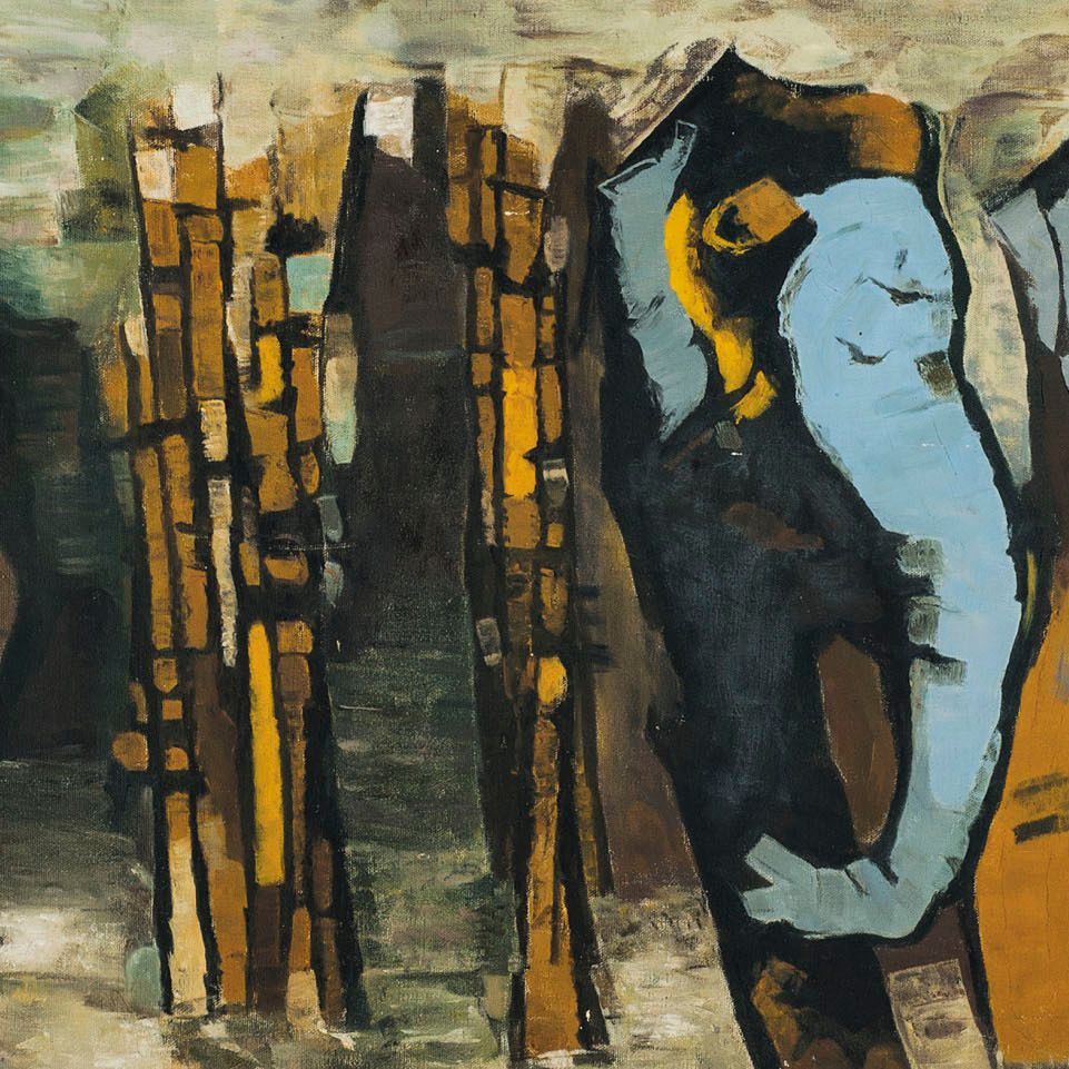 Maqbool Fida Husain — Без названия (племенной)