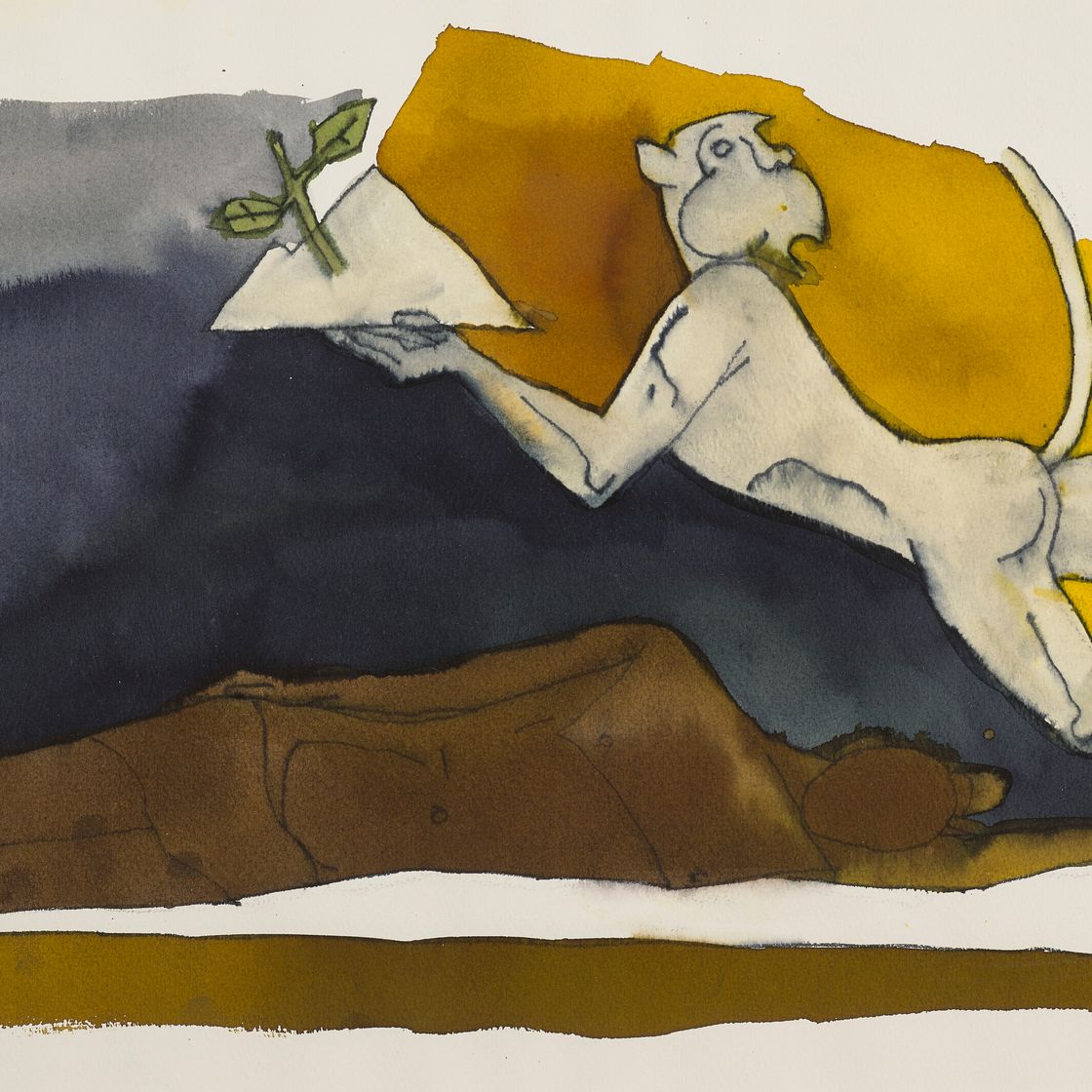 Maqbool Fida Husain — Девятый Хануман; Кайлаш-Пати, изображение 2