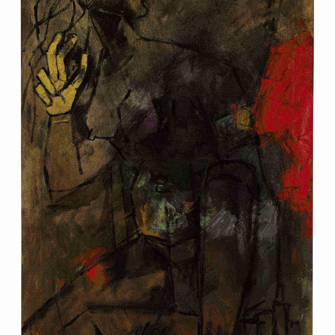 Maqbool Fida Husain — Без названия (Обнаженная)