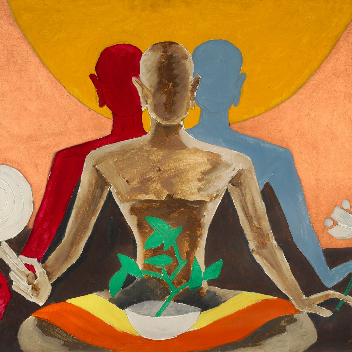 Maqbool Fida Husain — Без названия (буддизм)