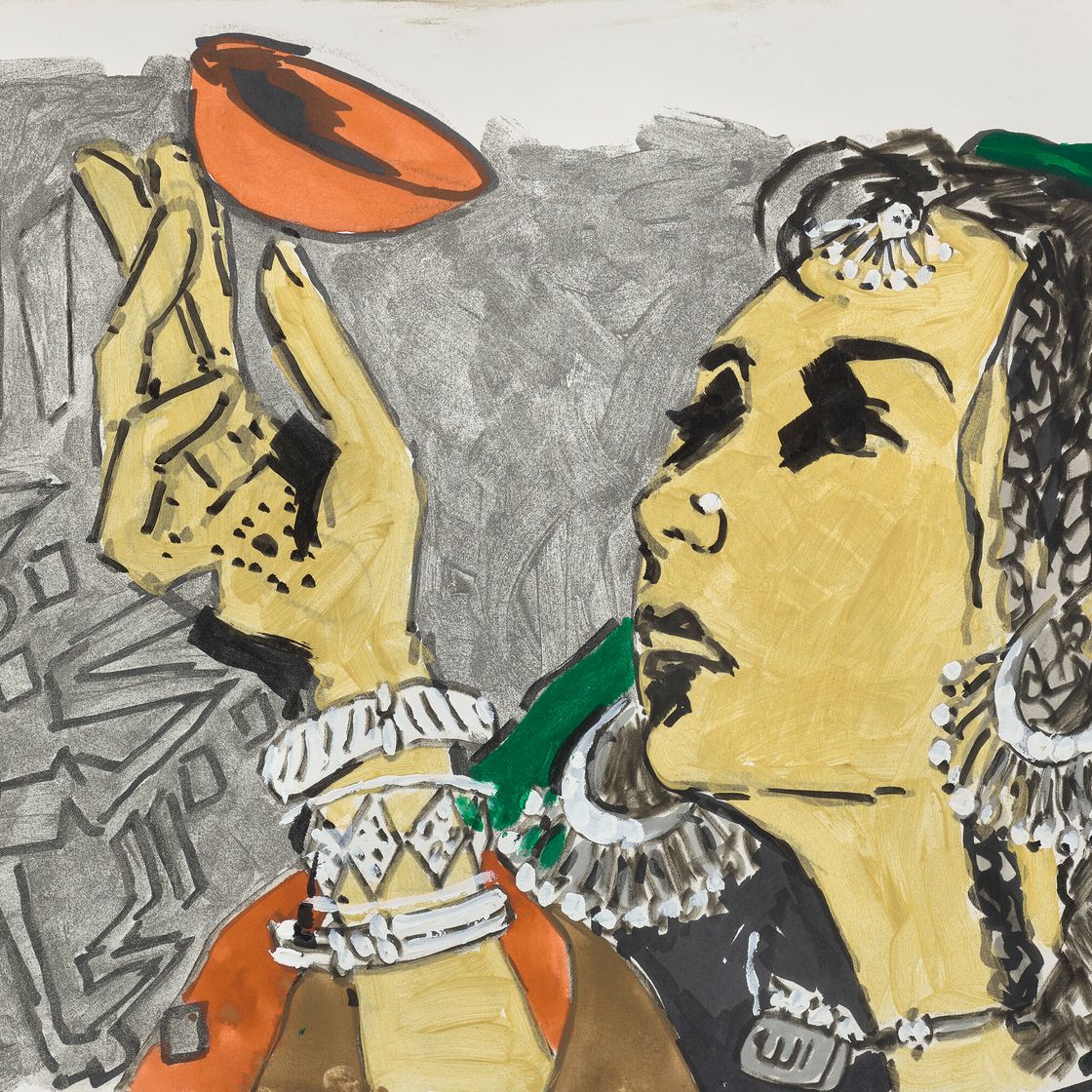 Maqbool Fida Husain — Без названия (О красоте), изображение 2