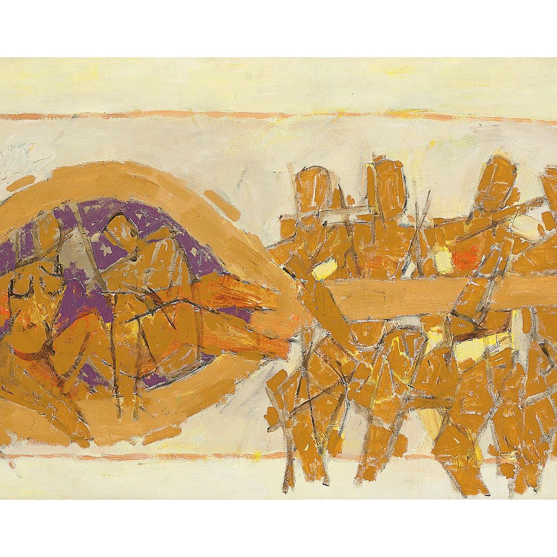 Maqbool Fida Husain — Без названия (Свадебная колесница)