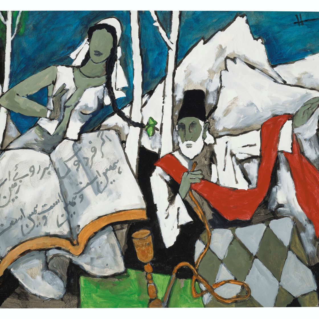 Maqbool Fida Husain — Без названия (Кашмир)