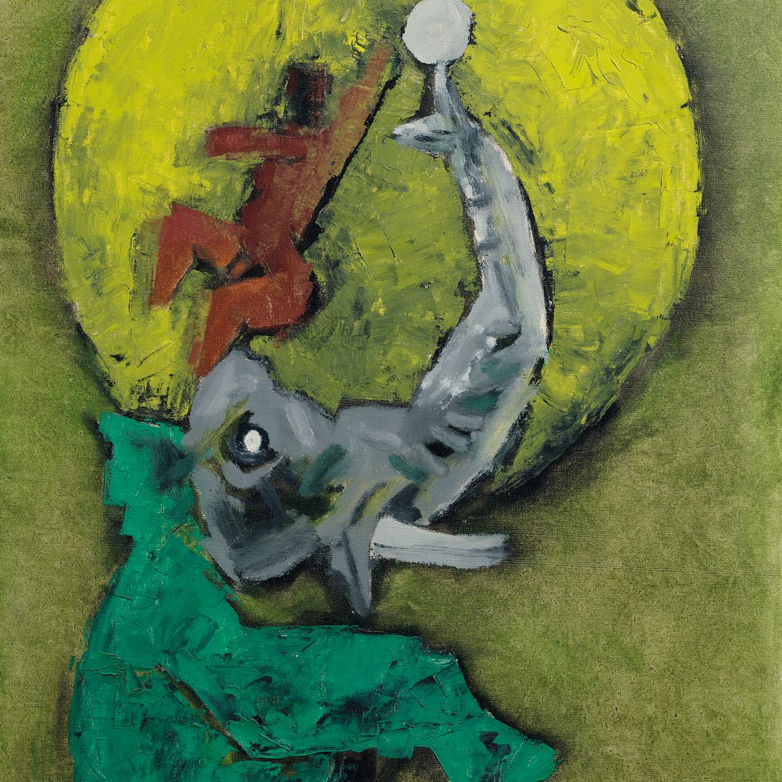 Maqbool Fida Husain — Без названия (Гаджагамини)