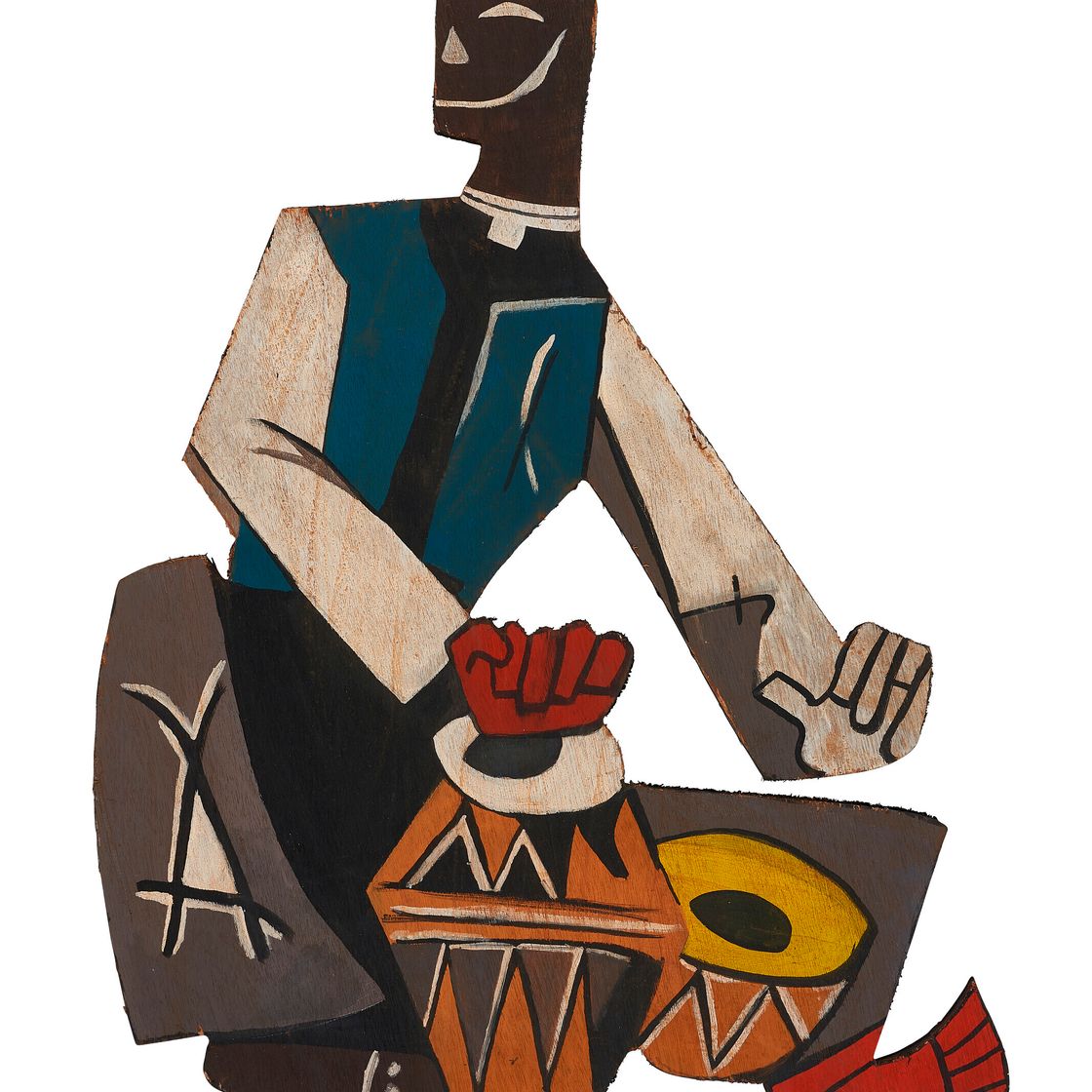 Maqbool Fida Husain — Без названия (Табалчи), изображение 1