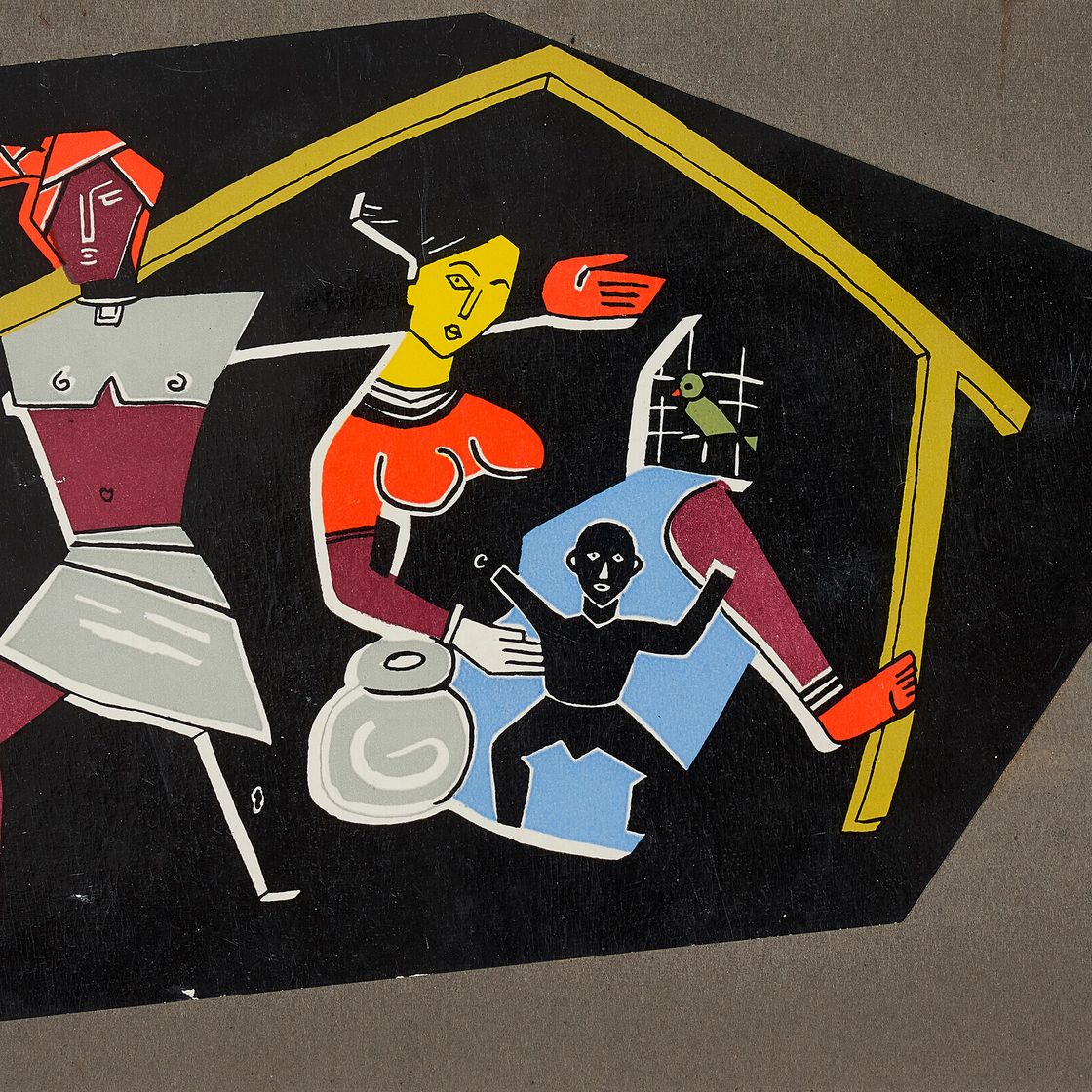Maqbool Fida Husain — Без названия (Табалчи), изображение 3