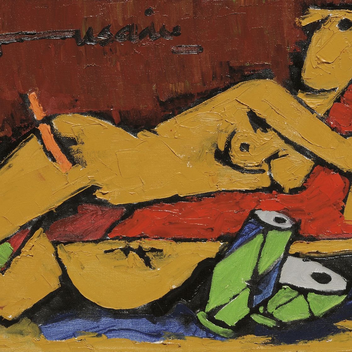 Maqbool Fida Husain — Без названия (люкс в Нью-Дели)