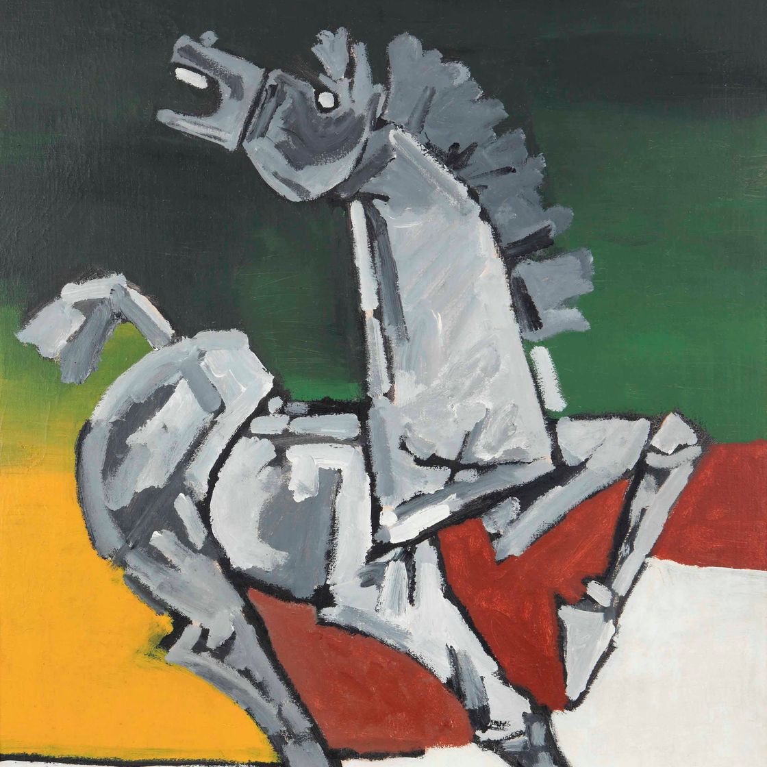Maqbool Fida Husain — Без названия (Лошадь)