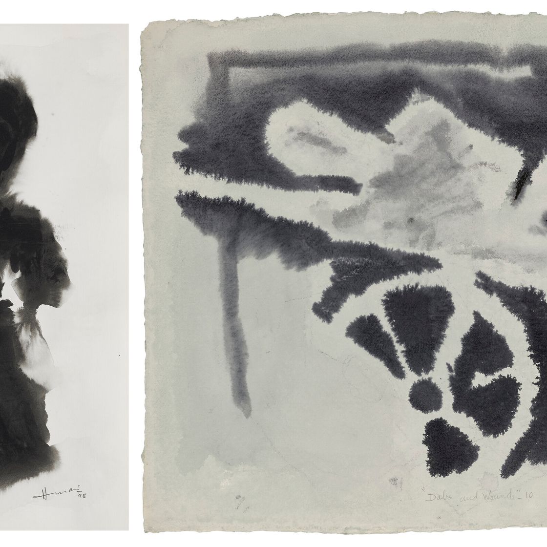 Maqbool Fida Husain — Мазки и раны - 2; Мазки и раны - 10, изображение 1