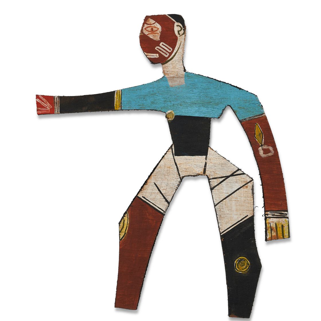 Maqbool Fida Husain — Без названия (Фермер и бык), изображение 3
