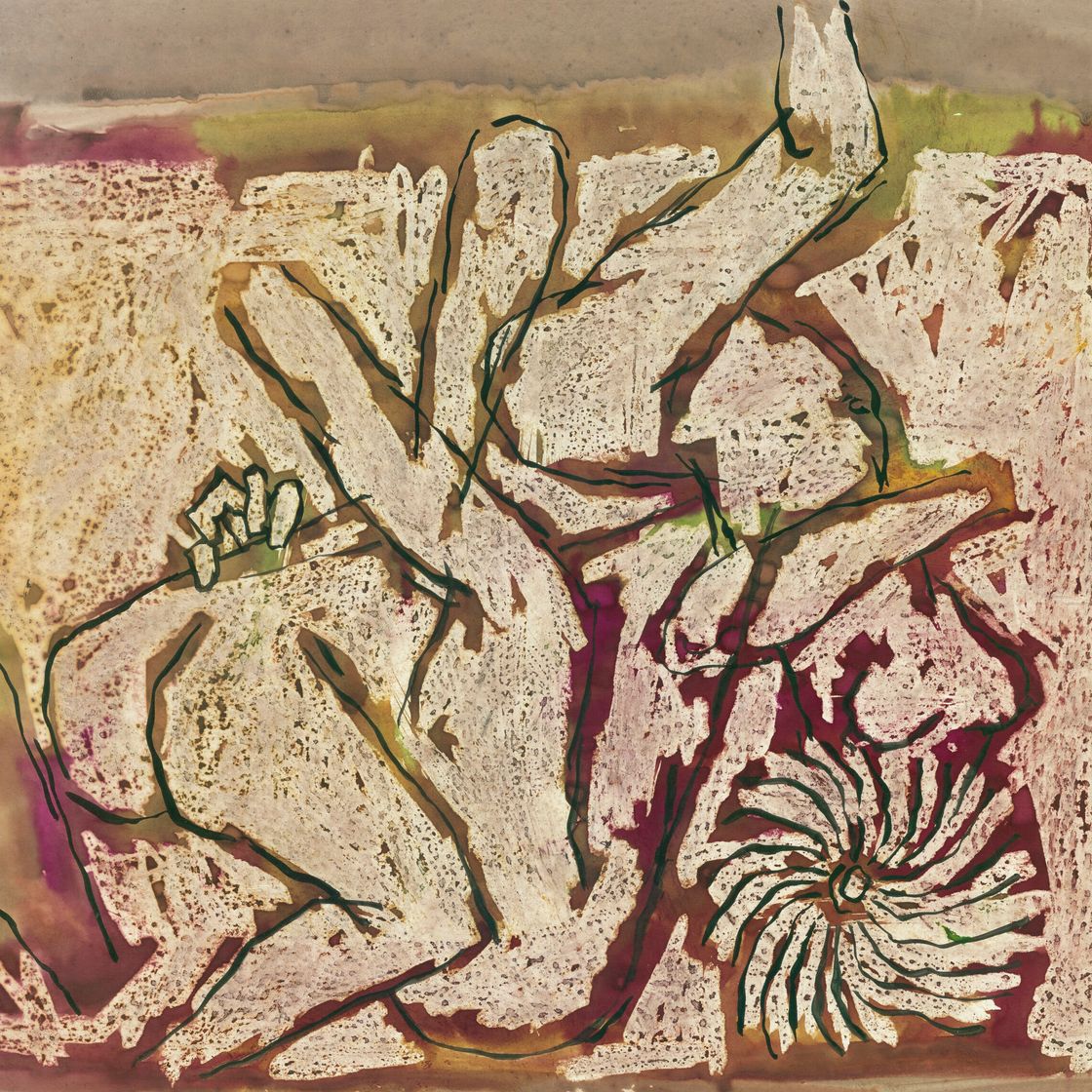 Maqbool Fida Husain — Без названия (Митхуна)