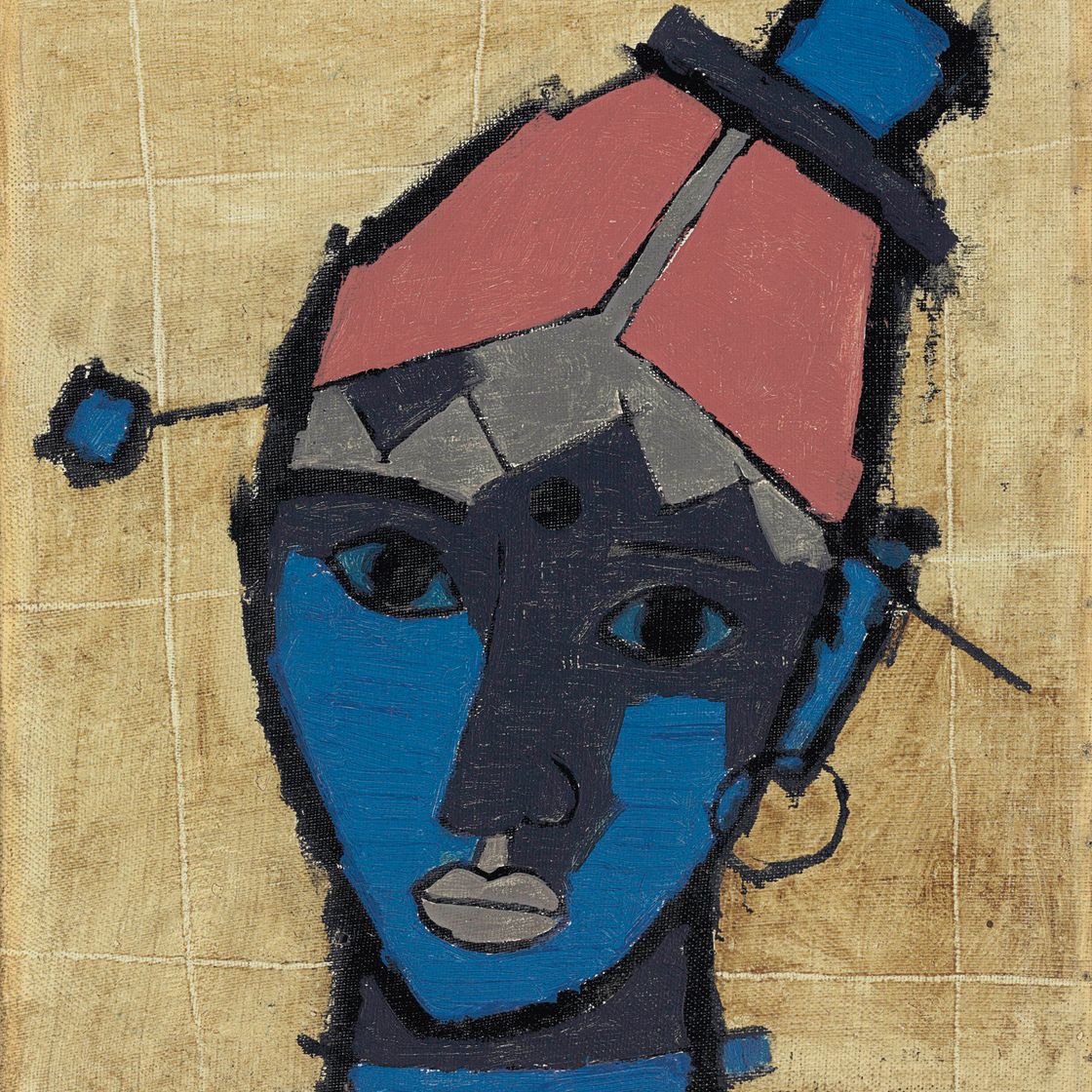 Maqbool Fida Husain — Без названия (Женщина из племени)