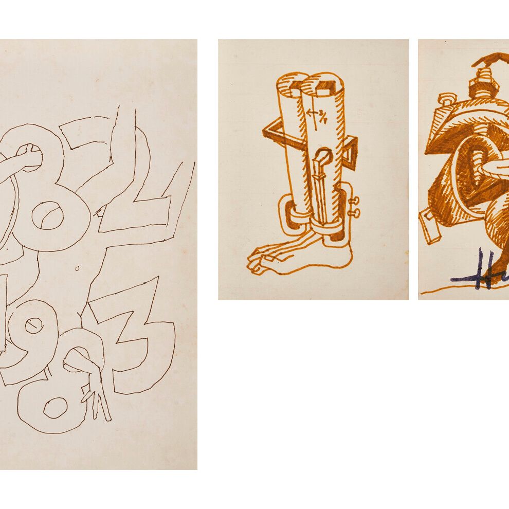 Maqbool Fida Husain — Без названия; Untitled (Отраслевая серия)