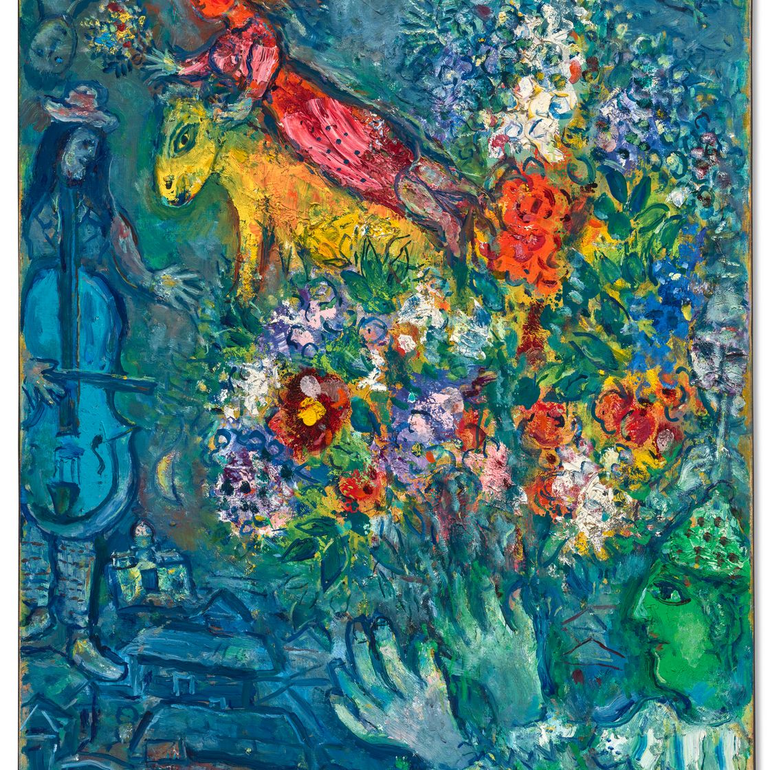 Marc Chagall — Букет с желтизной, изображение 2