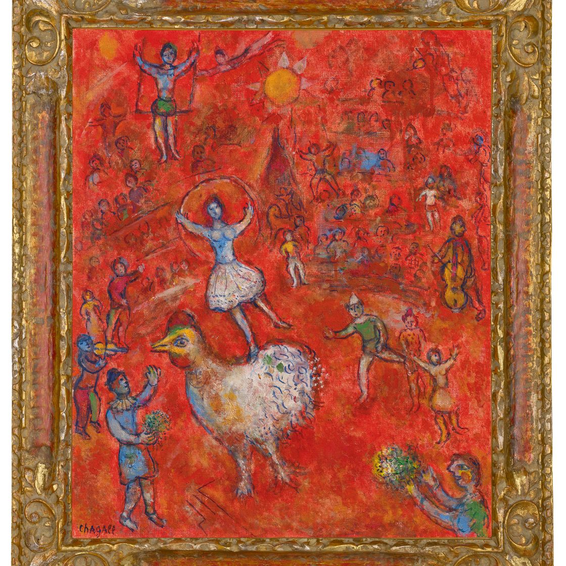 Marc Chagall — Сцена цирка, изображение 2