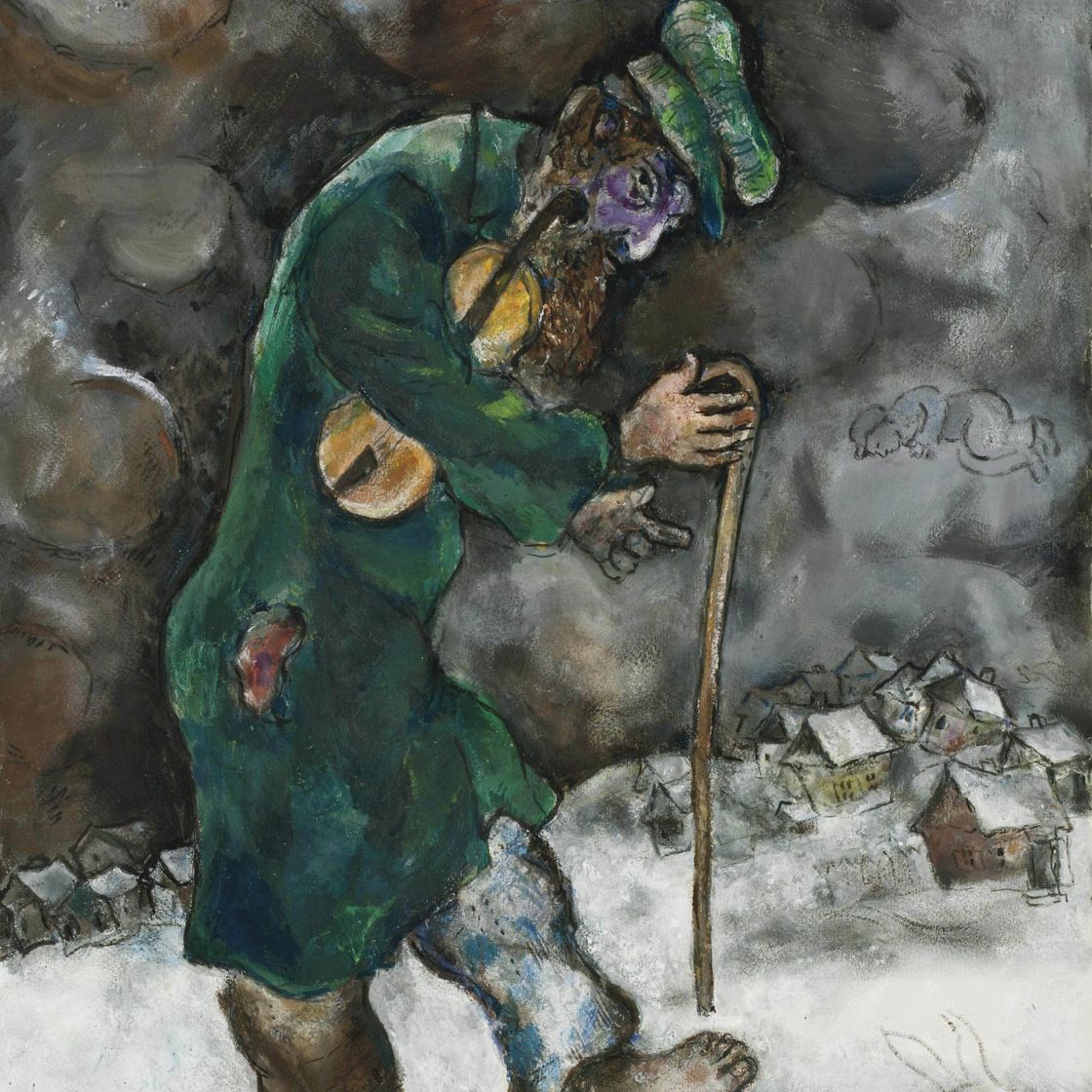 Marc Chagall — Старый друг на виолоне