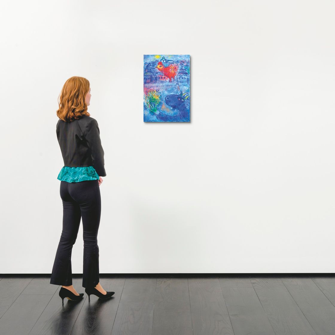 Marc Chagall — Букет из голубых и коричневых румян, изображение 2