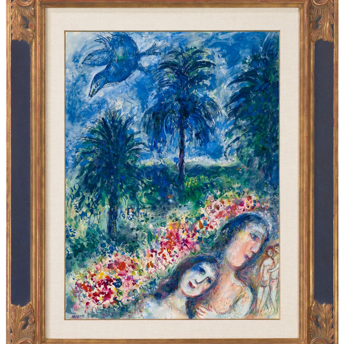 Marc Chagall — Влюбленные друг в друга на Антибах, изображение 2
