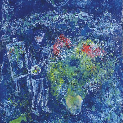 Marc Chagall — Букет в ночи