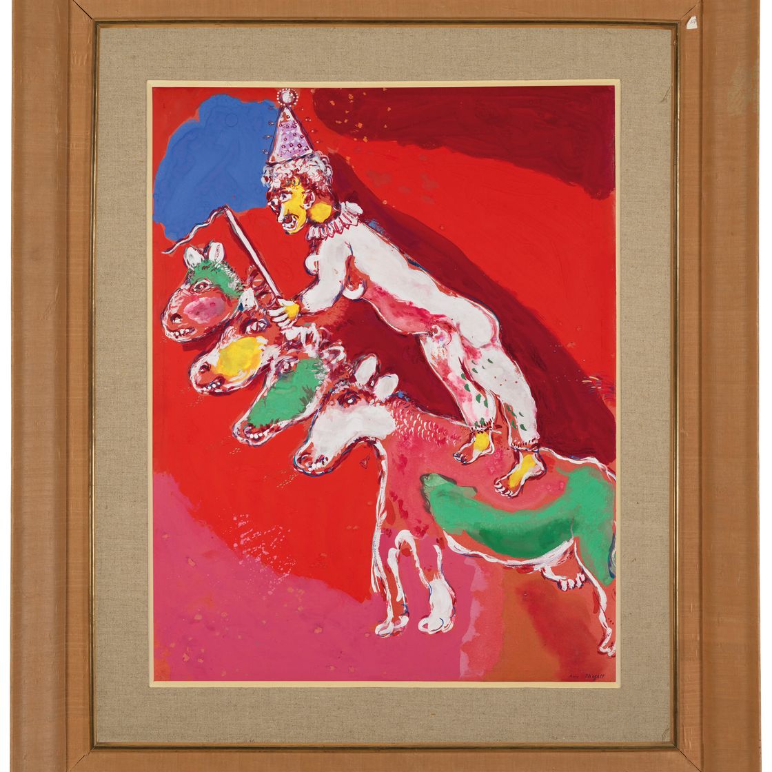 Marc Chagall — "Четверка тет" (цирк Воллара), изображение 4
