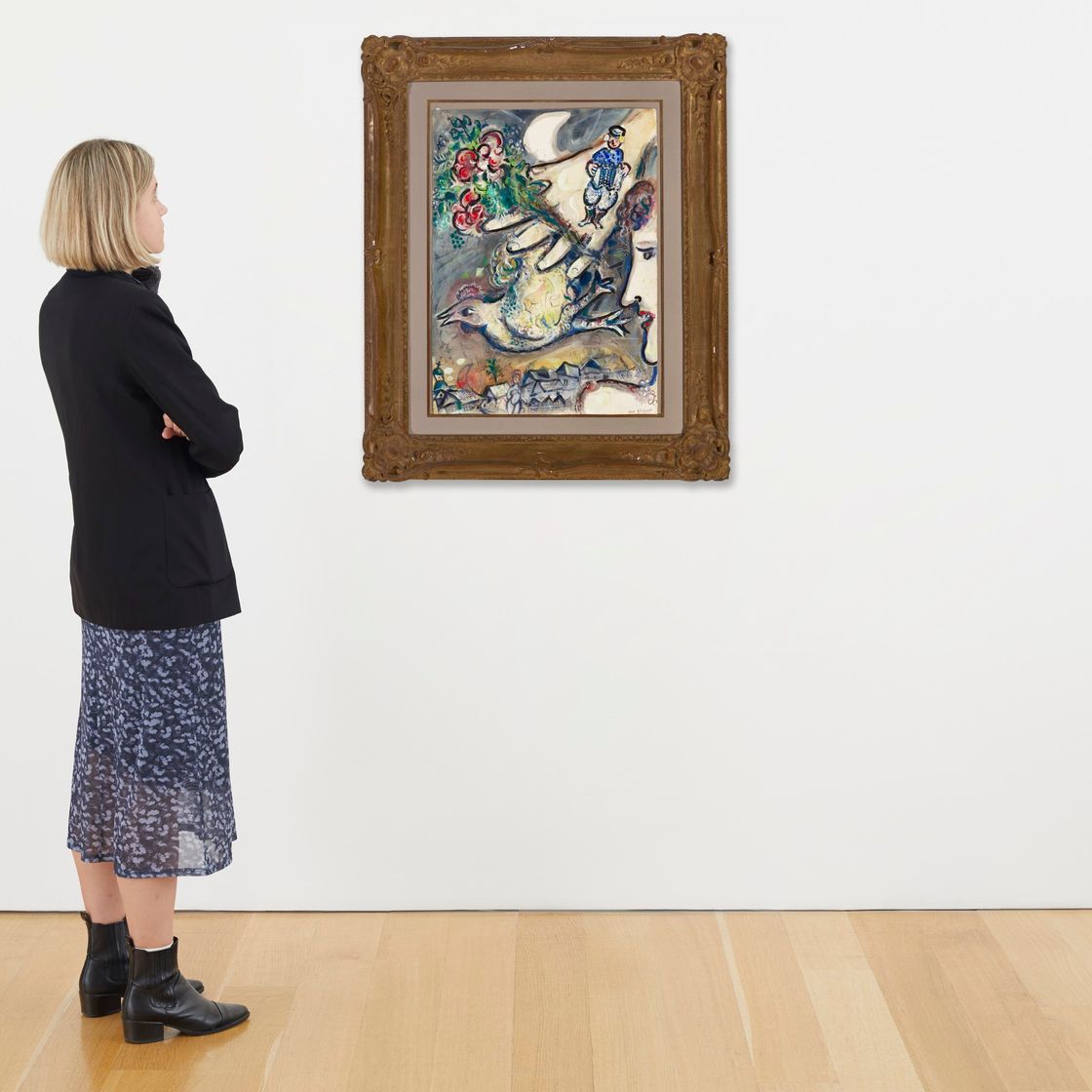 Marc Chagall — Профиль женщины и главное блюдо, изображение 4
