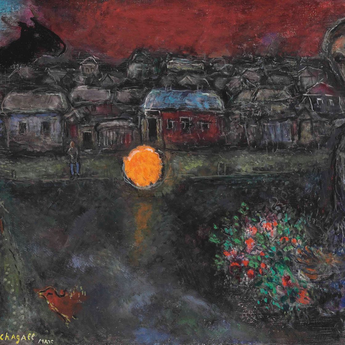 Marc Chagall — Отражение ночного платежа