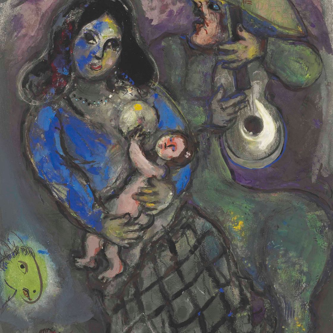 Marc Chagall — Мексиканский материнский дом